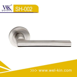 Washroom Wood Door Lever Handle Stainless Steel Casting Lever Handle (SH-002)