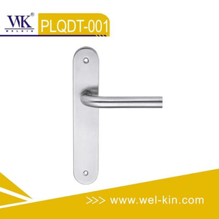 Stainless Steel 201 Door Lever Lock Set Door Handles Ss Door Handle on Plate (PLQDT-001)