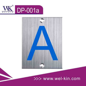 Stainless Steel Toilet Sign Plate (DP-001A)