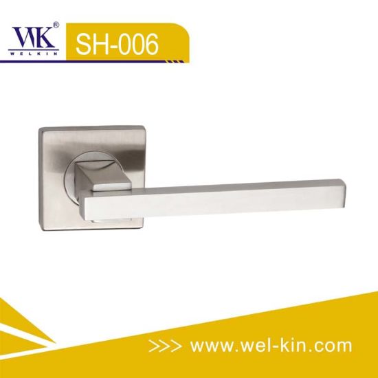 Modern Brushed Interior Stainless Steel Square Handle
