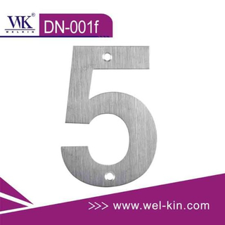 Stainless Steel Metal Letters for Address Hotel Room Number And Door Number (DN-001f)