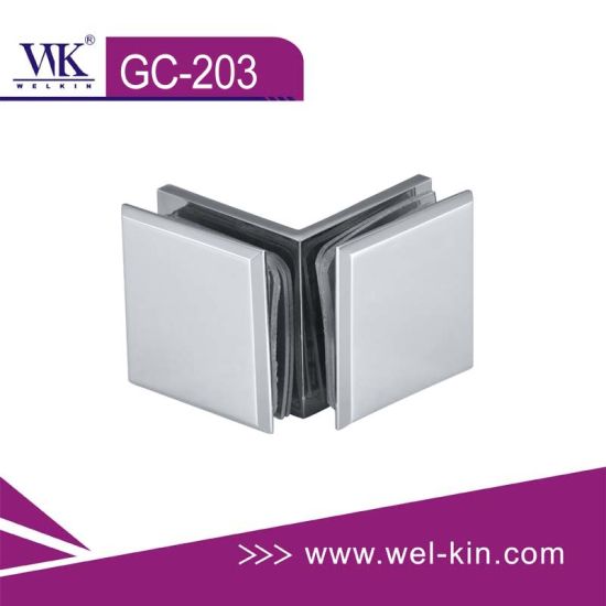 Wall Mounted Stainless Steel Glass Shelf Holder Clamp for Hardware Fittings Glass (GC-203)