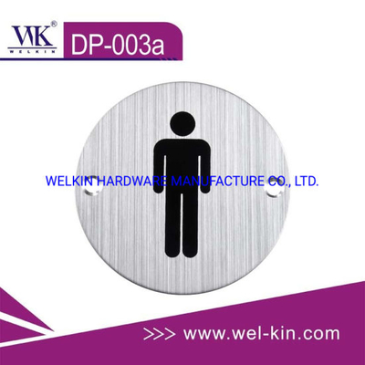 Men And Women Modern Restroom Sign Stainless Steel Sign Plate (DP-003A)