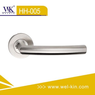 Ss304 Tube Stainless Steel Wooden Drawer Pulls Door Lever Handle (HH-005)