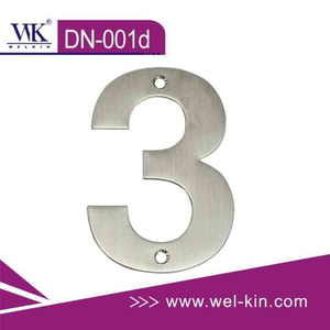 Stainless Steel Brass Address Sign Modern House Door Number (DN-001d)
