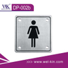 Glass Doors Number Stainless Steel Sign Plate for Toilet (DP-002b)