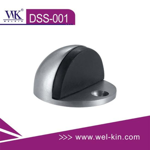 Stainless Steel Exterior Metal Door Accessories Security Rubber Door Stop (DSS-001)